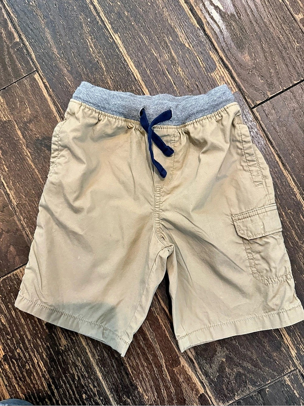 Carter's Toddler Boy Pull-On Cargo Shorts Beige & Blue 5T